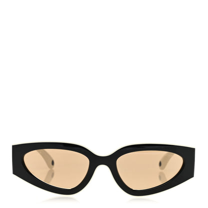 Chanel Acetate Cat Eye Sunglasses 6056 Black White 2 of 8