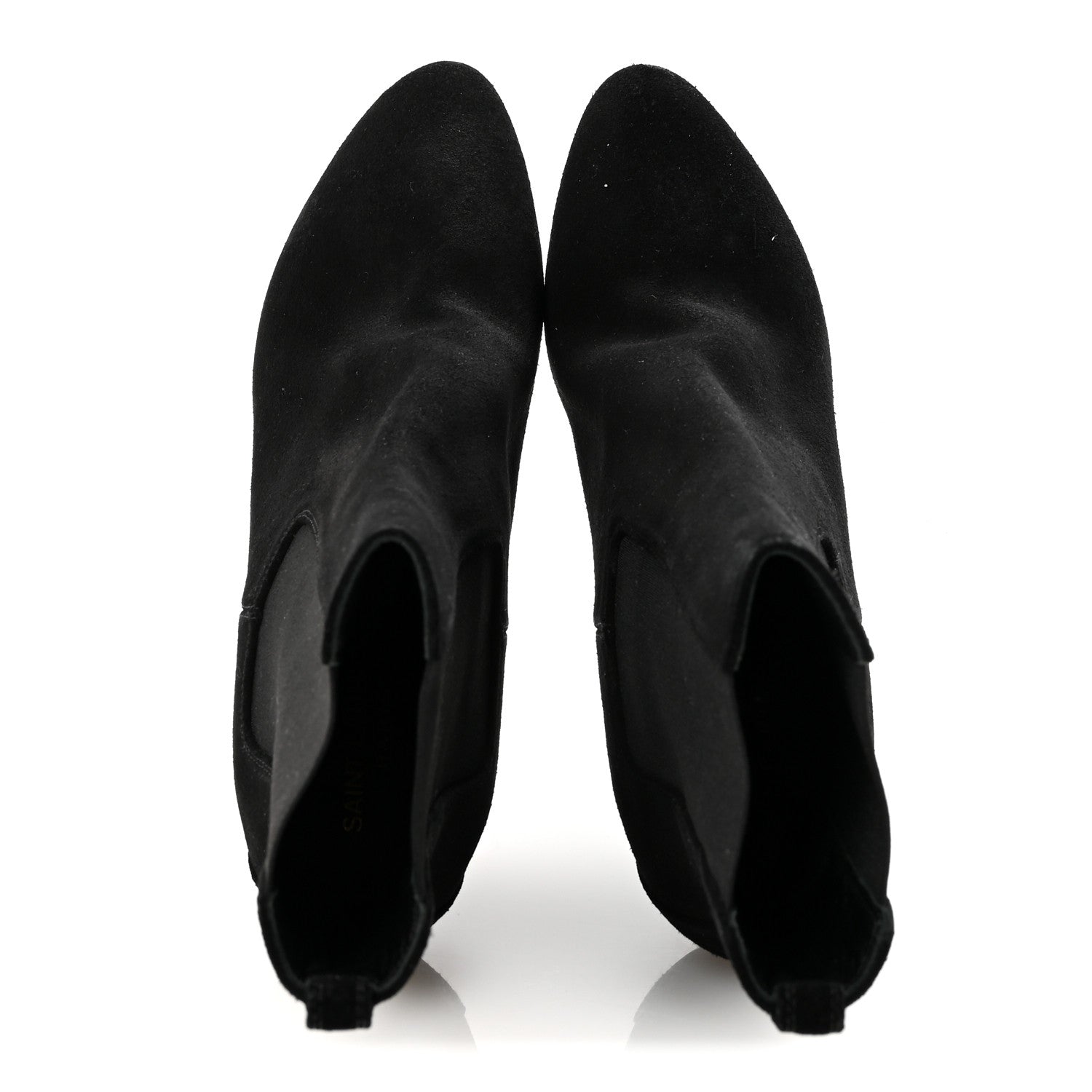 Saint Laurent Suede Vika 95 Chelsea Boot 38 Black 2 of 9