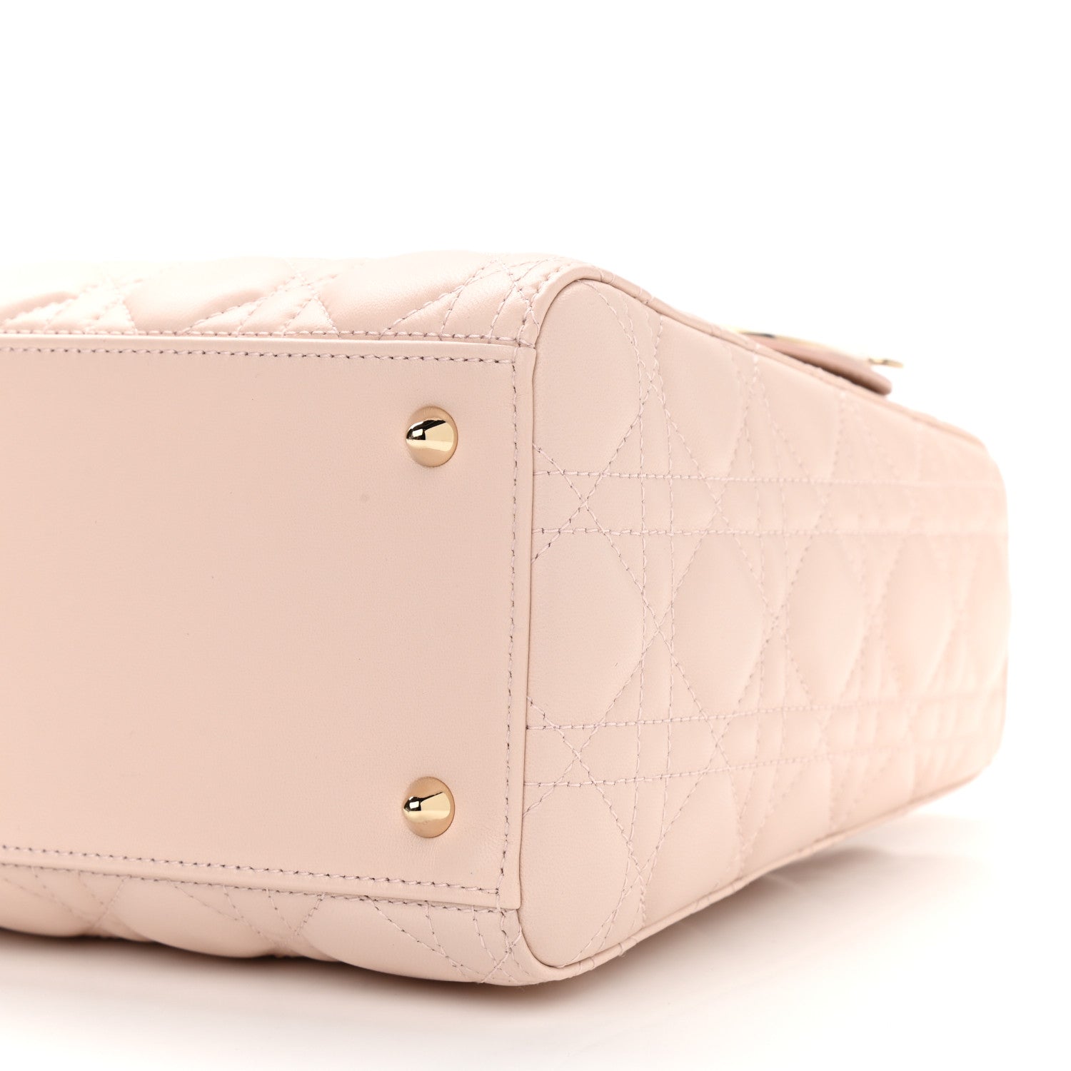 Christian Dior Lambskin Cannage Medium Lady Dior Light Pink 10 of 11