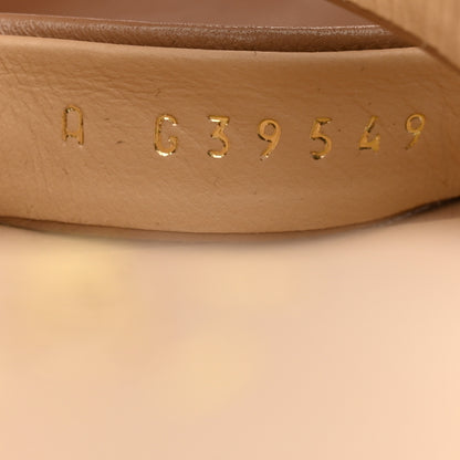 Chanel Lambskin Chain Strap Sandals 41 Beige 6 of 8
