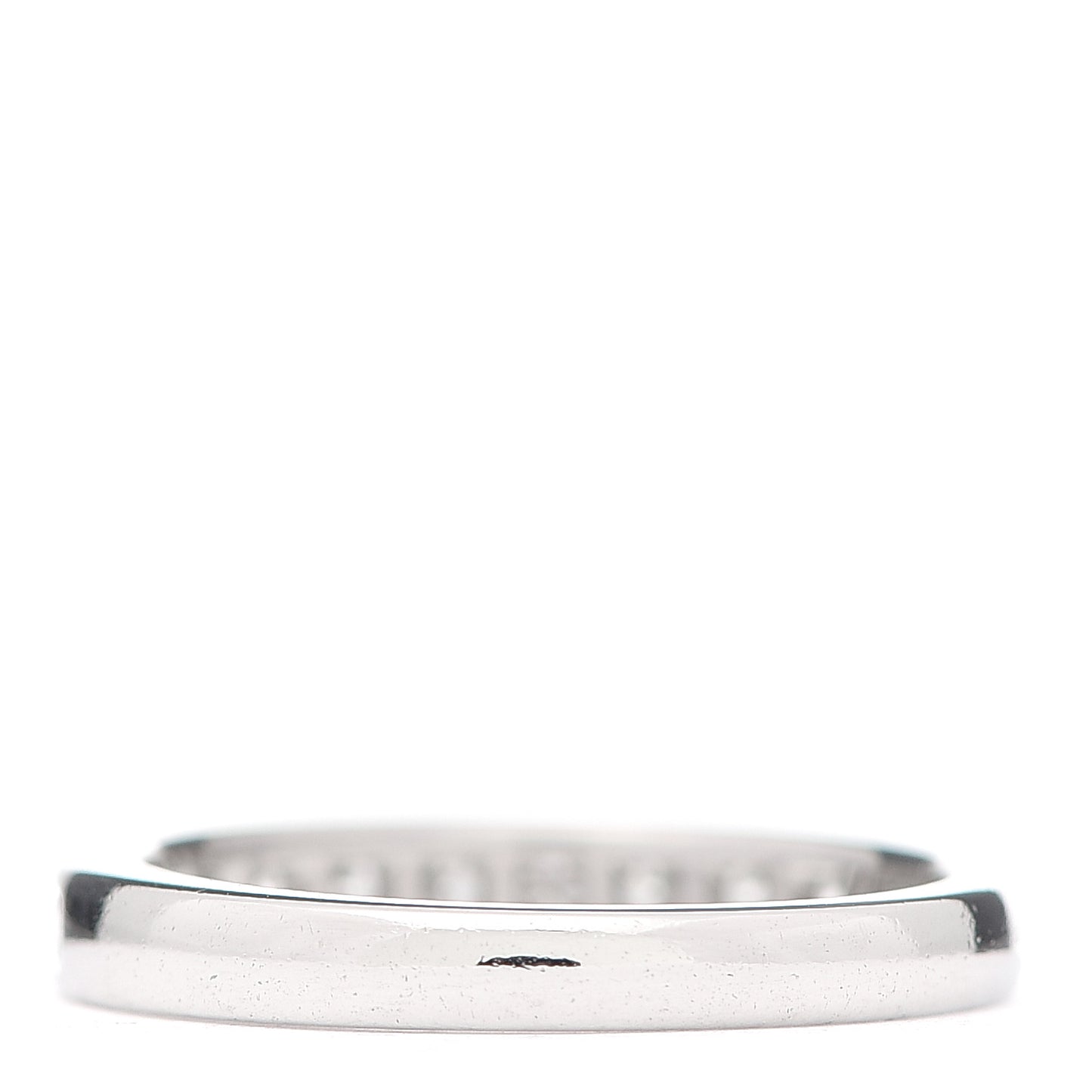 Platinum Diamond 3mm Half Circle Wedding Band Ring 52 6
