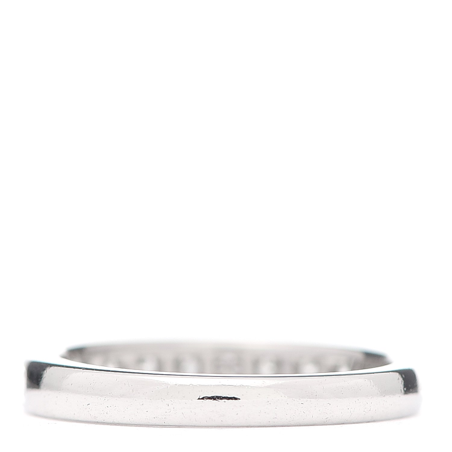 Tiffany Platinum Diamond 3mm Half Circle Wedding Band Ring 52 6 3 of 6