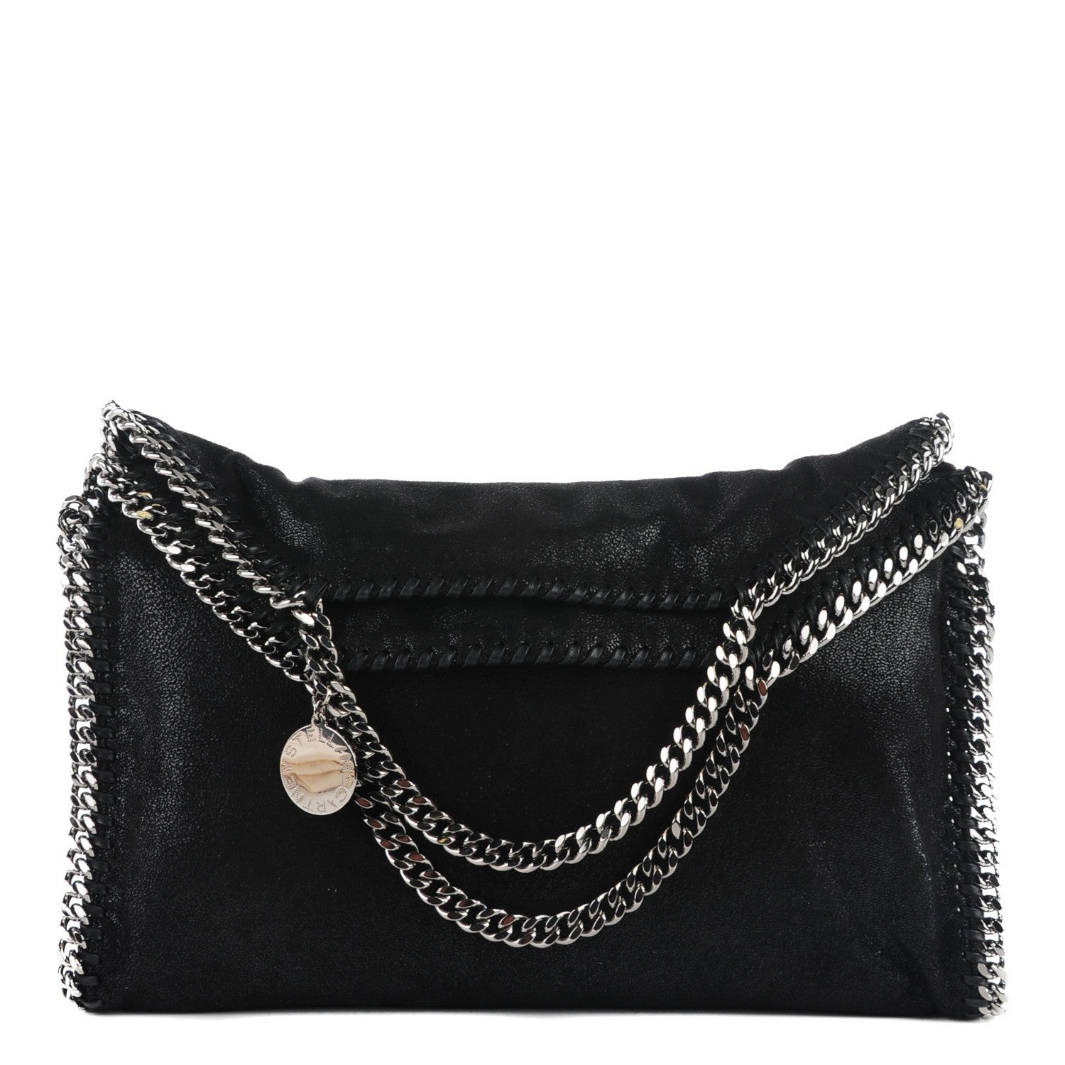 Stella McCartney Shaggy Deer Falabella Fold Over Tote Black 1 of 9