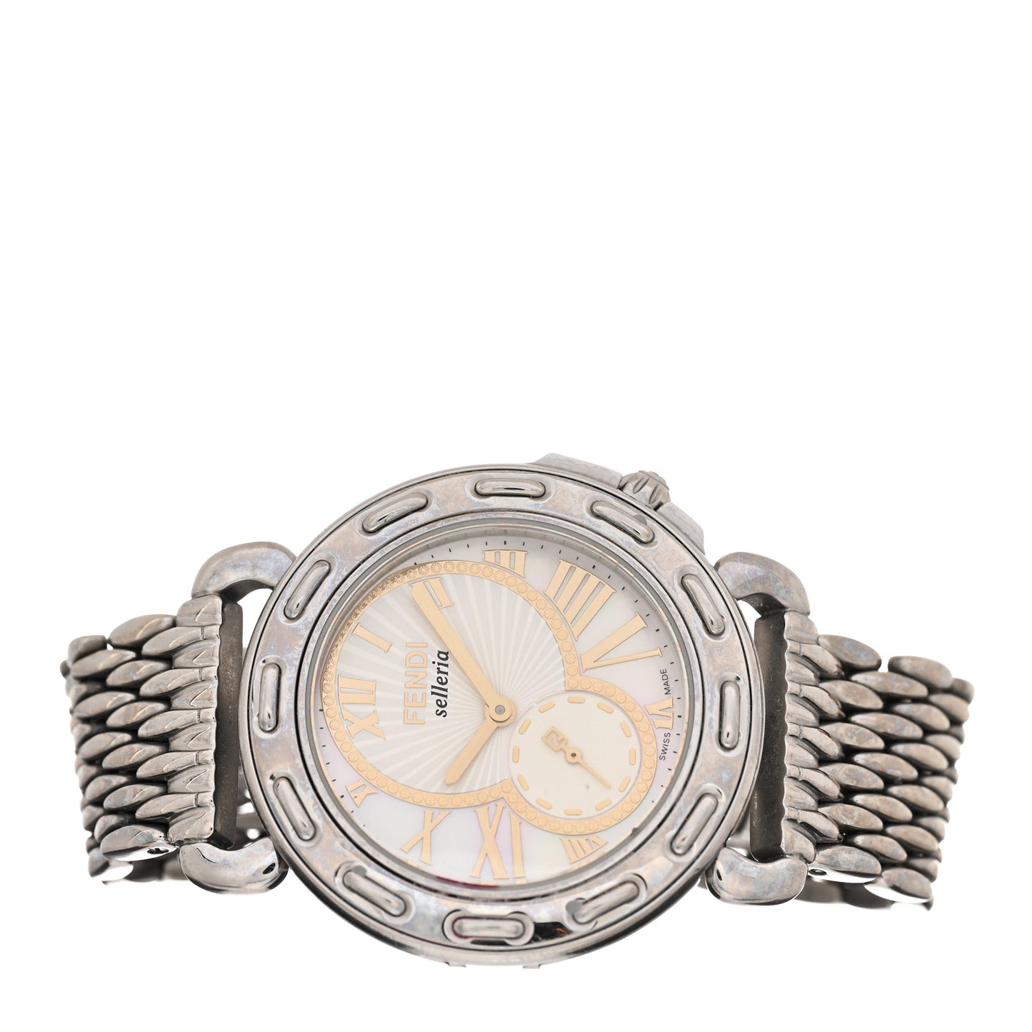 Stainless Steel Mother of Pearl 37mm 8100M Selleria Quartz Watch