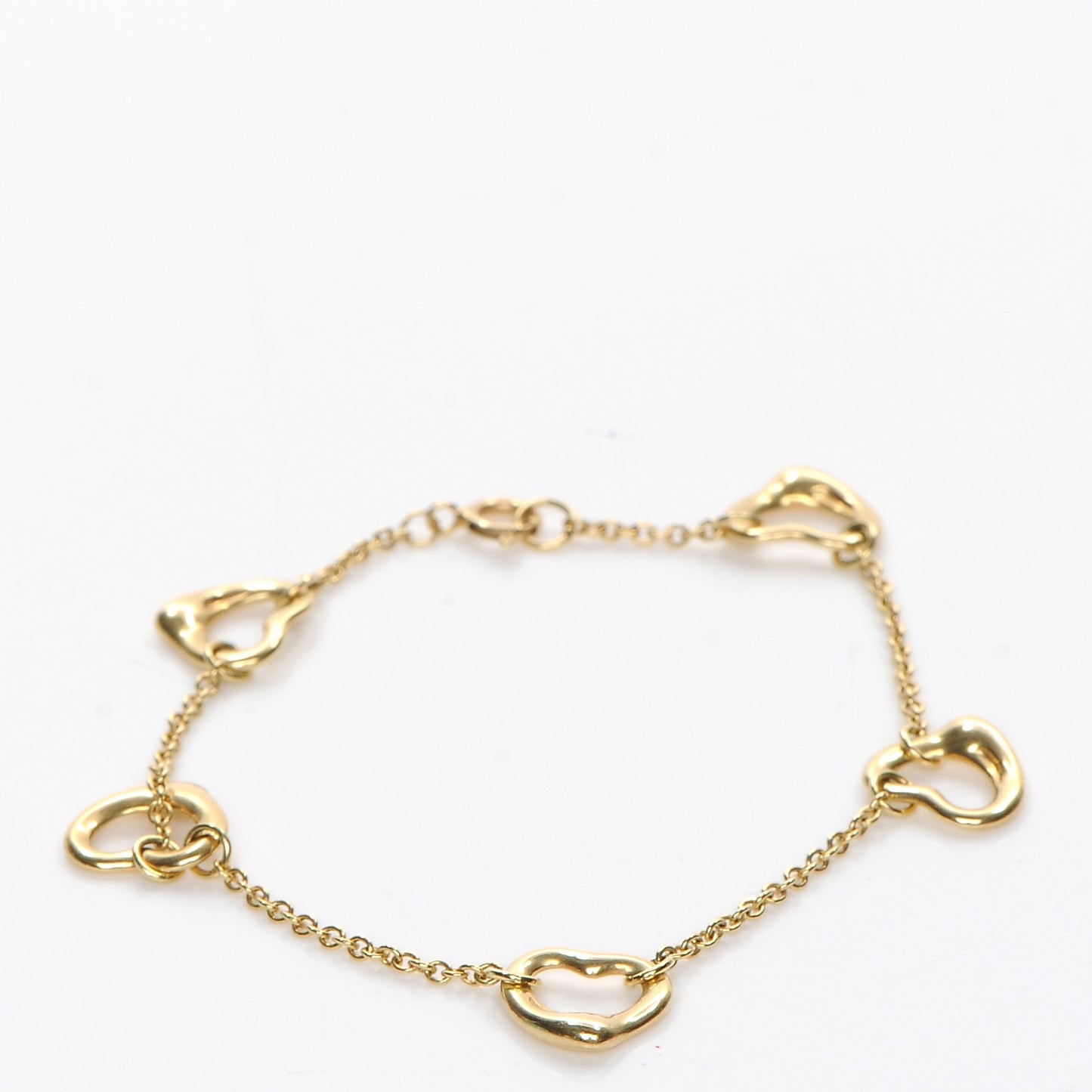 18K Yellow Gold Elsa Peretti Open Heart Bracelet