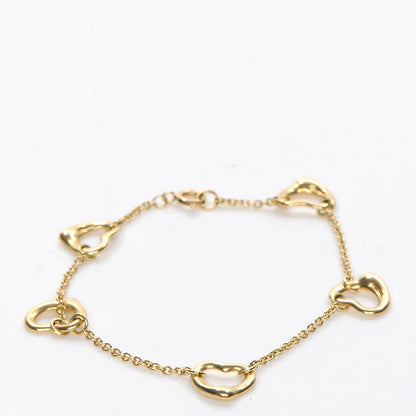 Tiffany 18K Yellow Gold Elsa Peretti Open Heart Bracelet 3 of 7