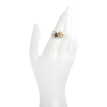 Louis Vuitton 18k White Yellow Pink Gold Diamond Monogram Idylle Rings 54 7 2 of 6