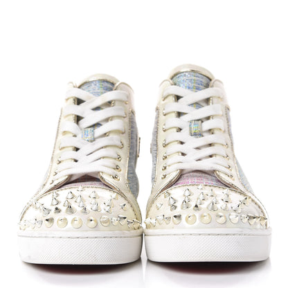Christian Louboutin Suede Unicorn Womens Louis Spikes Flat Sneakers 39 Multi 2 of 11