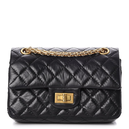 Chanel Aged Calfskin Quilted 2.55 Reissue 224 Flap Black 1 of 9
