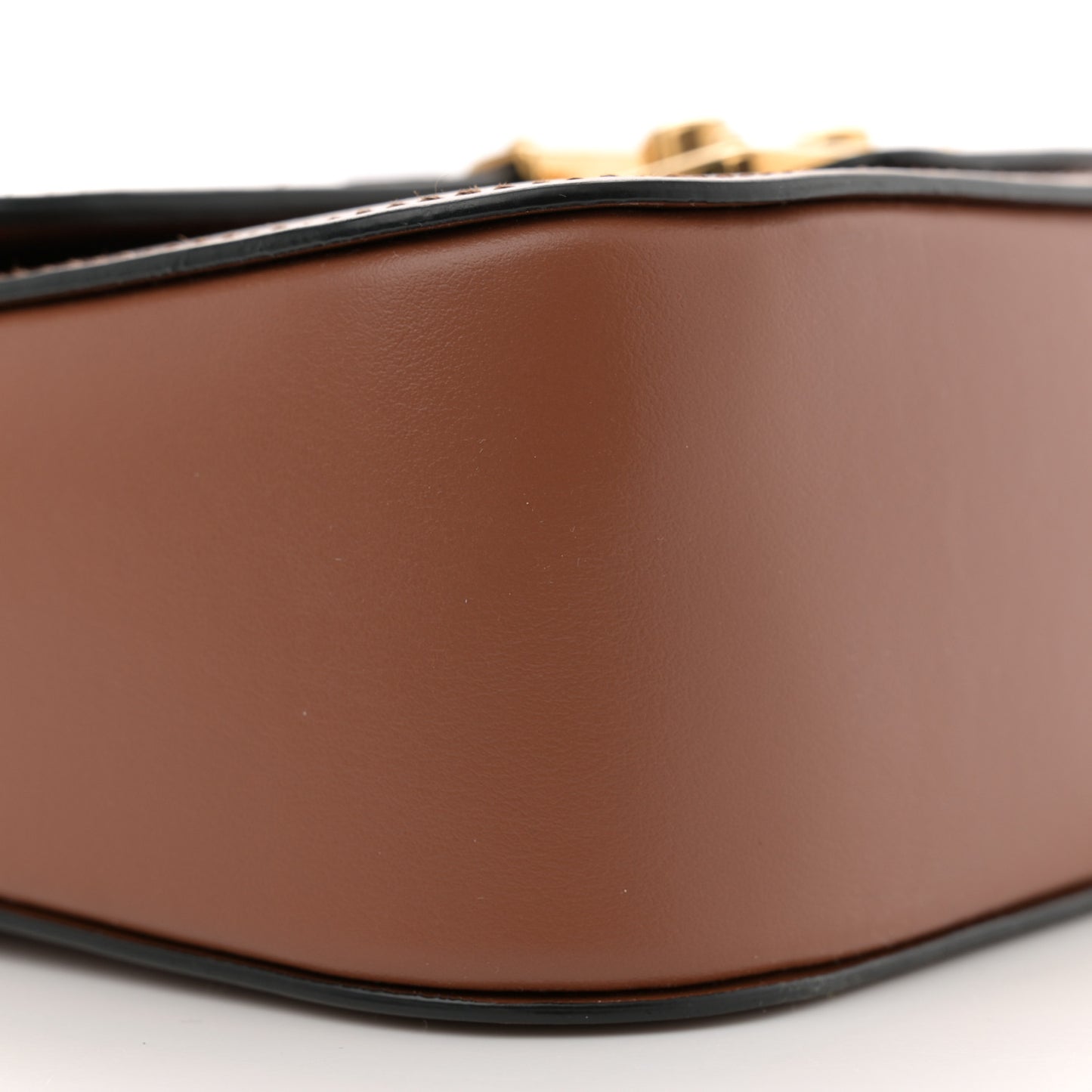 City Calf Lock Shoulder Bag Cognac
