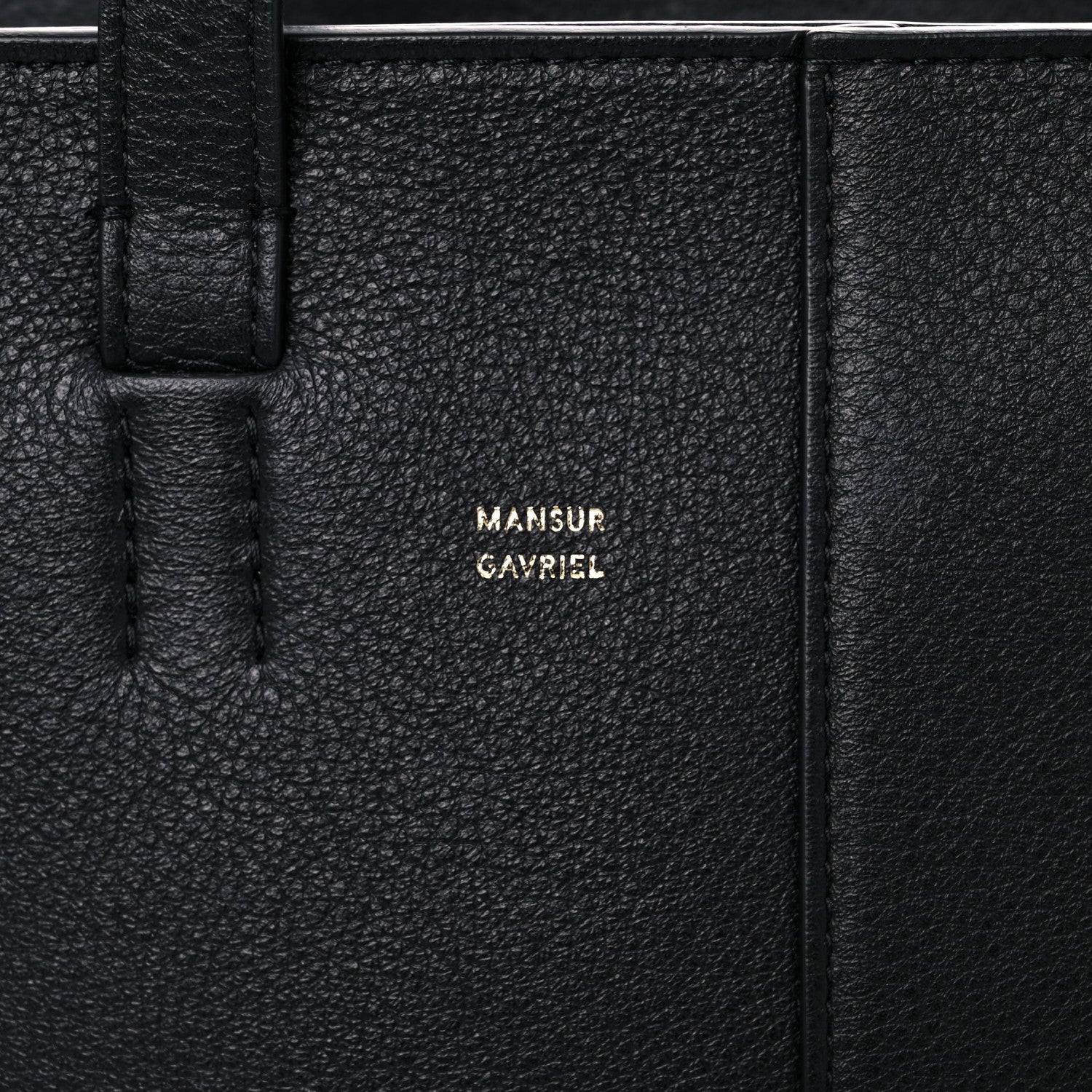 Mansur Gavriel Pebbled Calfskin Mini Zip Multitude Tote Black 7 of 16