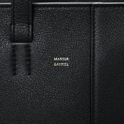 Mansur Gavriel Pebbled Calfskin Mini Zip Multitude Tote Black 7 of 16