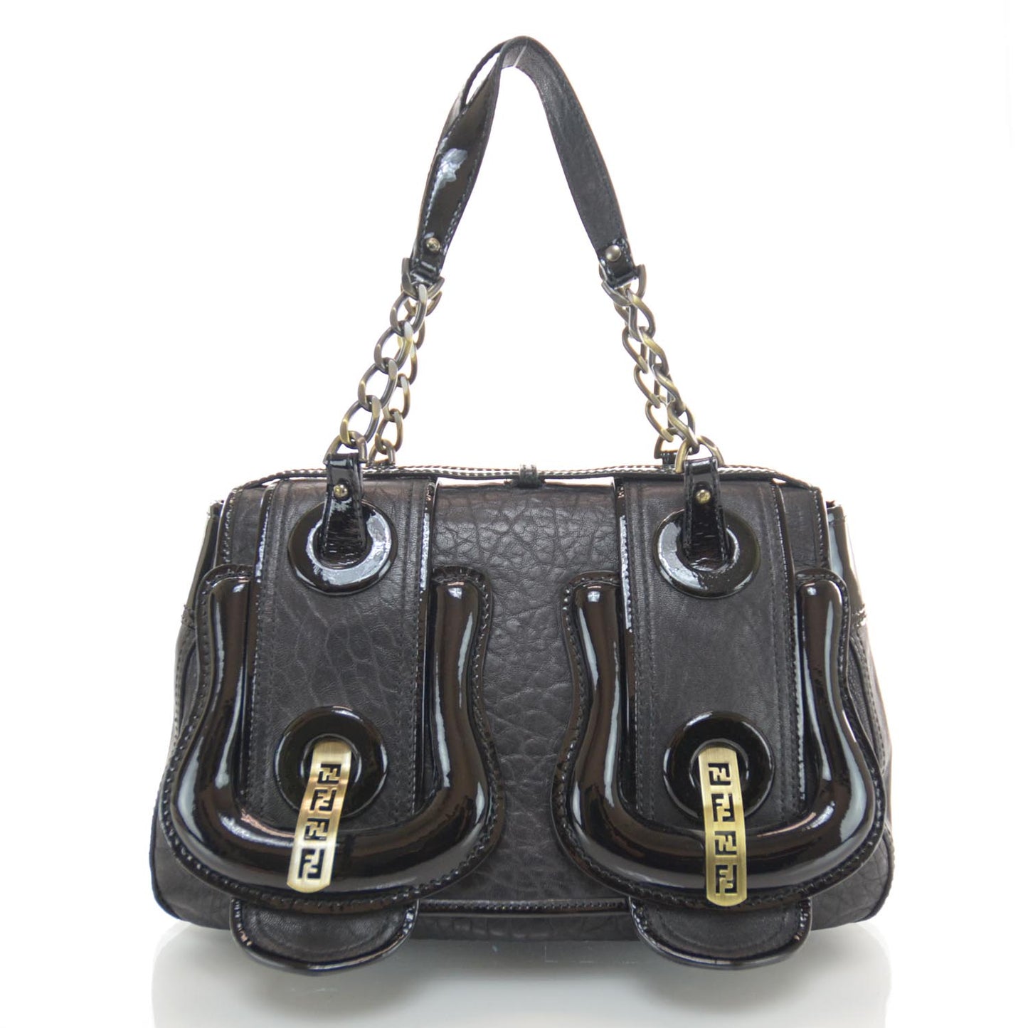Nappa Patent B Bag Black