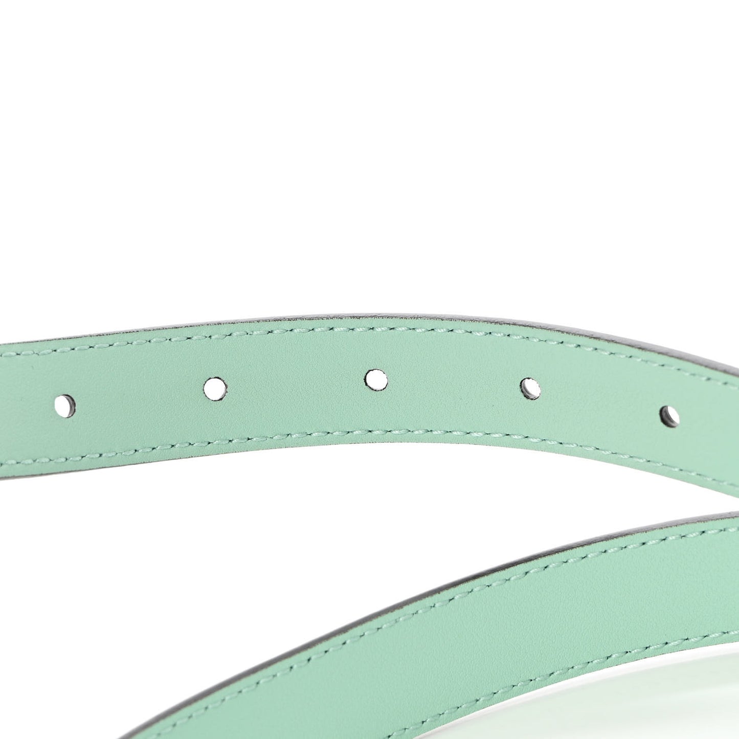 Moon Calfskin Palladium Double G 20mm Belt 80 32 Water Green
