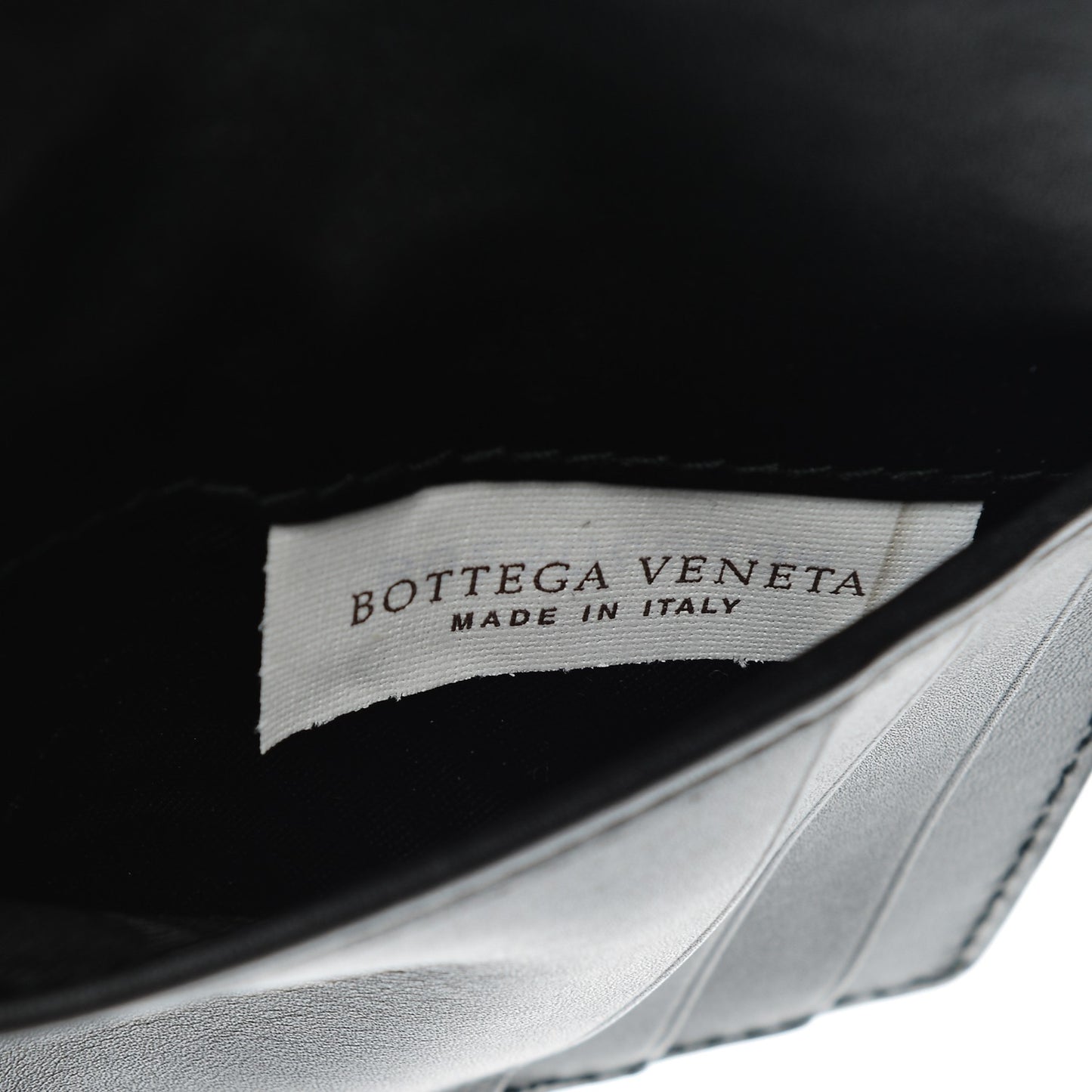 Intrecciato VN Card Case Nero Black
