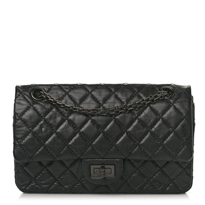 Chanel Aged Calfskin Quilted 2.55 Reissue 225 Flap So Black 1 of 9