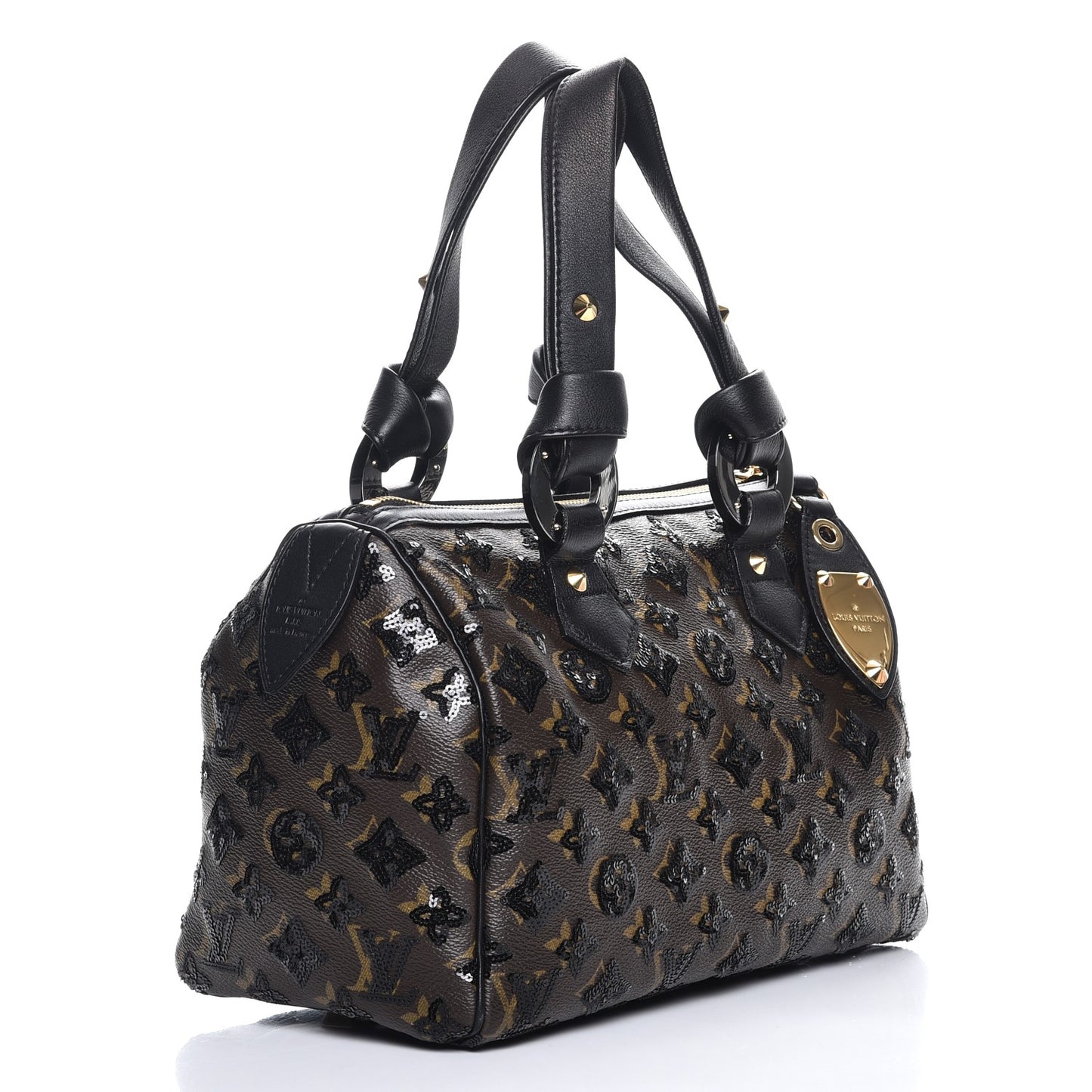 Monogram Sequins Eclipse Speedy 28 Black