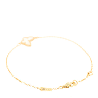Van Cleef & Arpels 18K Yellow Gold Mother of Pearl Sweet Alhambra Butterfly Bracelet 2 of 5