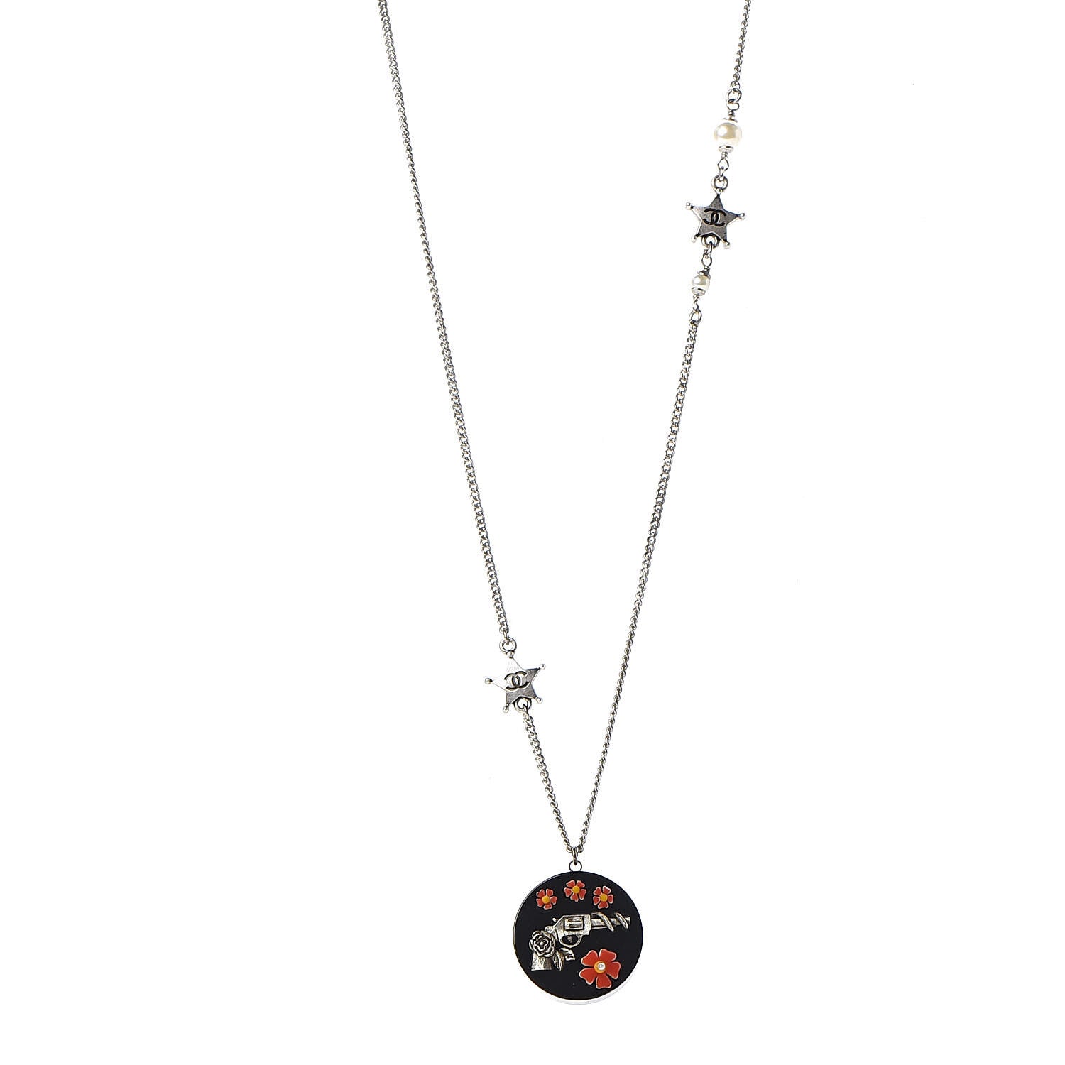 Chanel Resin Pearl CC Paris Dallas Necklace Multicolor 1 of 6