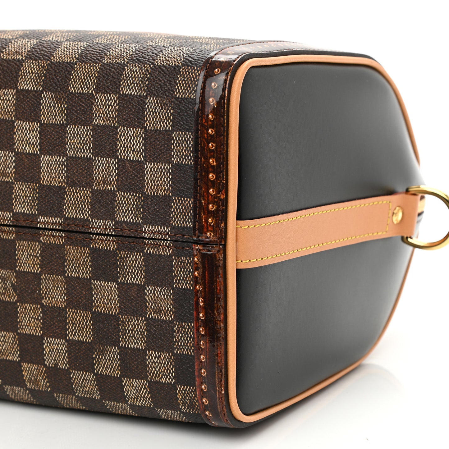 Transformed Damier Ebene Time Trunk Speedy Bandouliere 25 Black