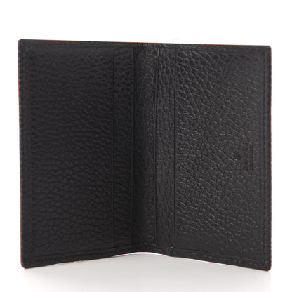 Gucci Pebbled Calfskin GG Marmont Card Case Black 5 of 7