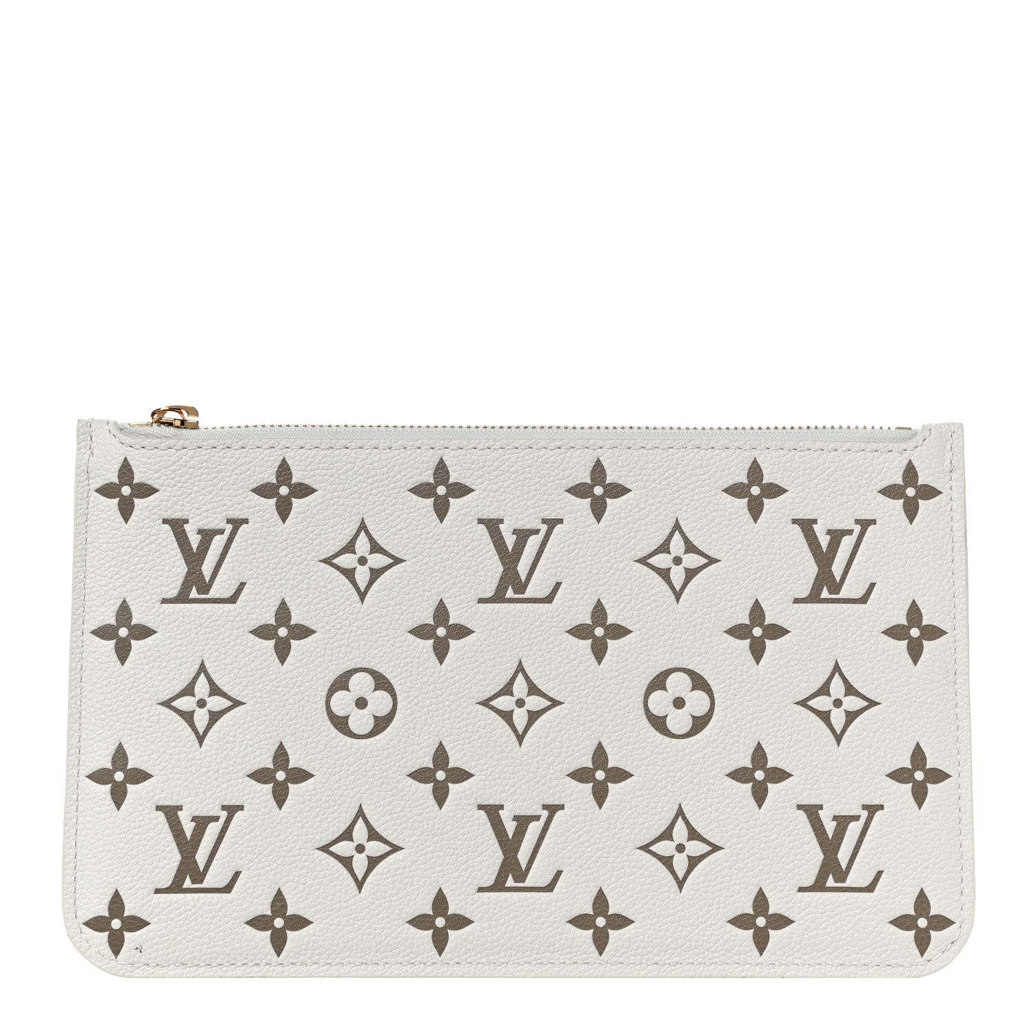 Louis Vuitton Empreinte Monogram Spring In The City Neverfull Pochette MM Kaki Beige Cream 1 of 10