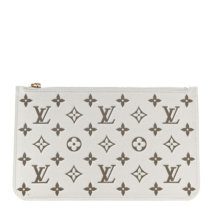 Louis Vuitton Empreinte Monogram Spring In The City Neverfull Pochette MM Kaki Beige Cream 1 of 10
