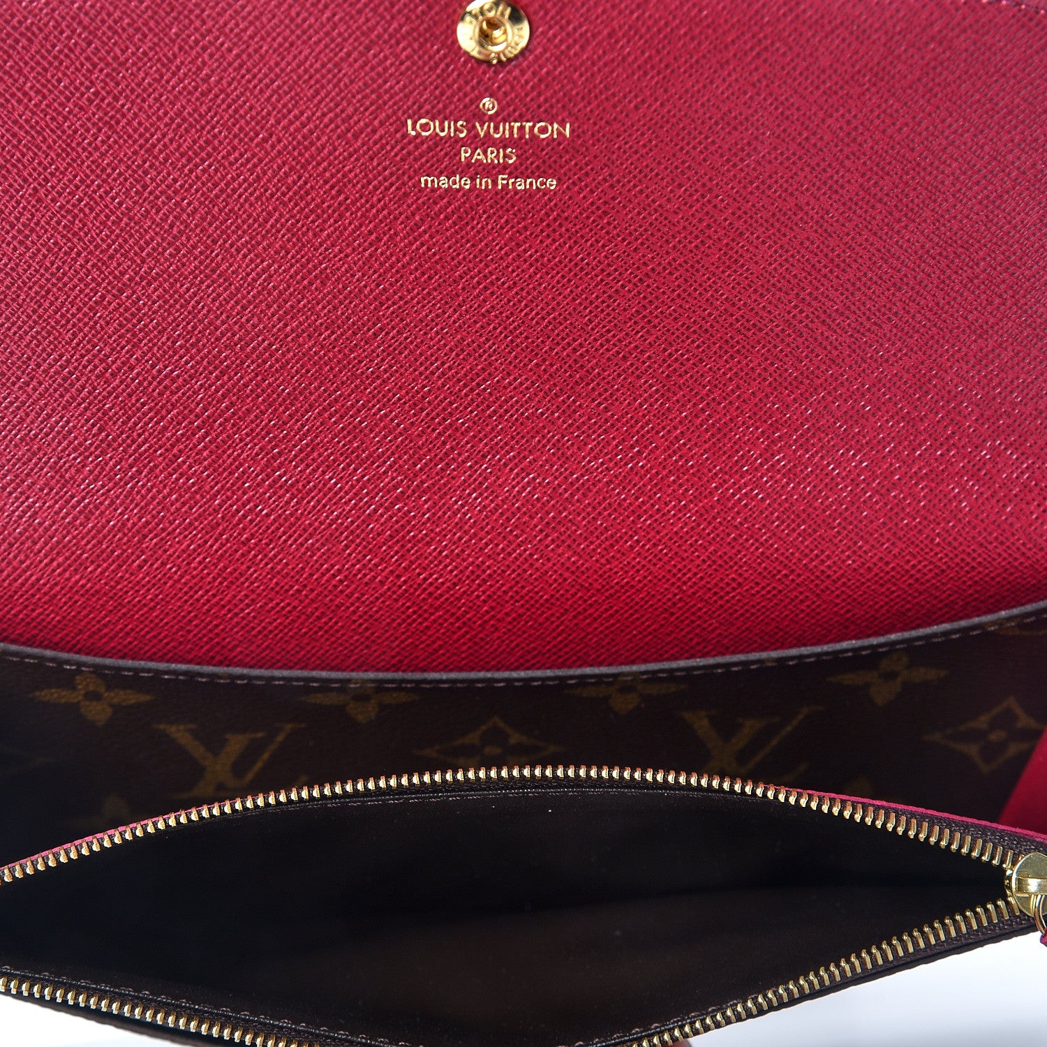 Louis Vuitton Monogram Emilie Wallet Fuchsia 4 of 10