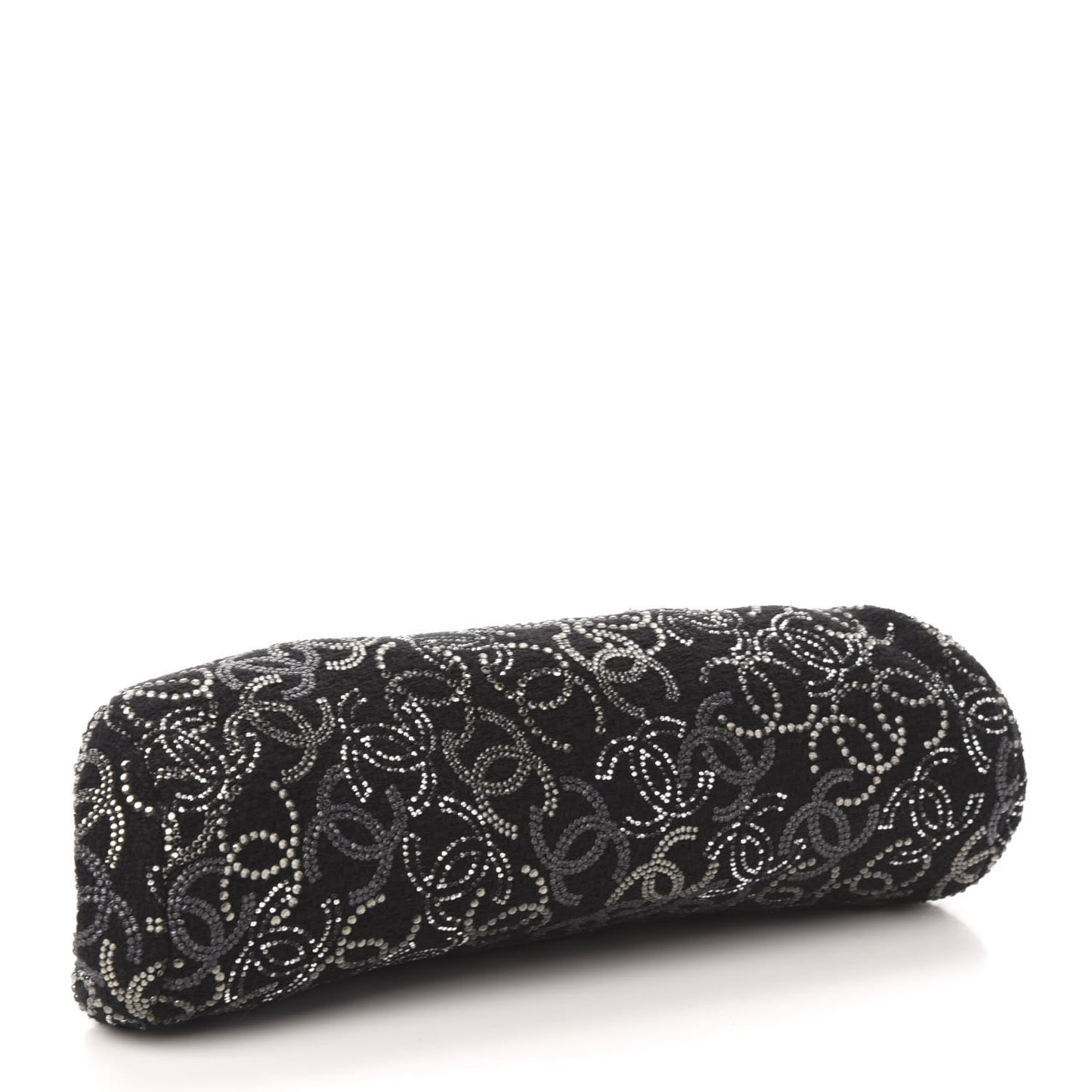 Tweed Strass Timeless Clutch Black