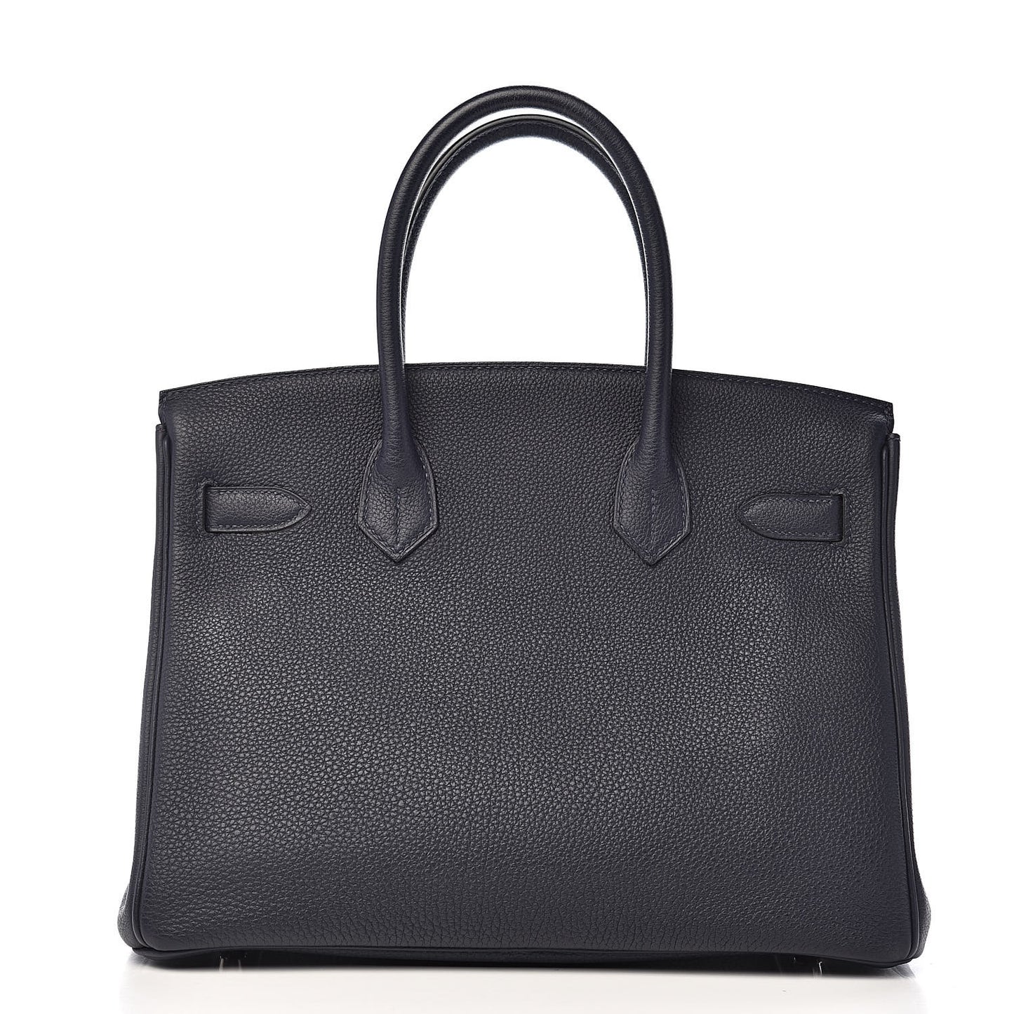 Togo Birkin Verso 30 Bleu Nuit Orange Poppy