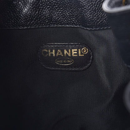 Chanel Caviar CC Drawstring Shoulder Bag Black 7 of 12