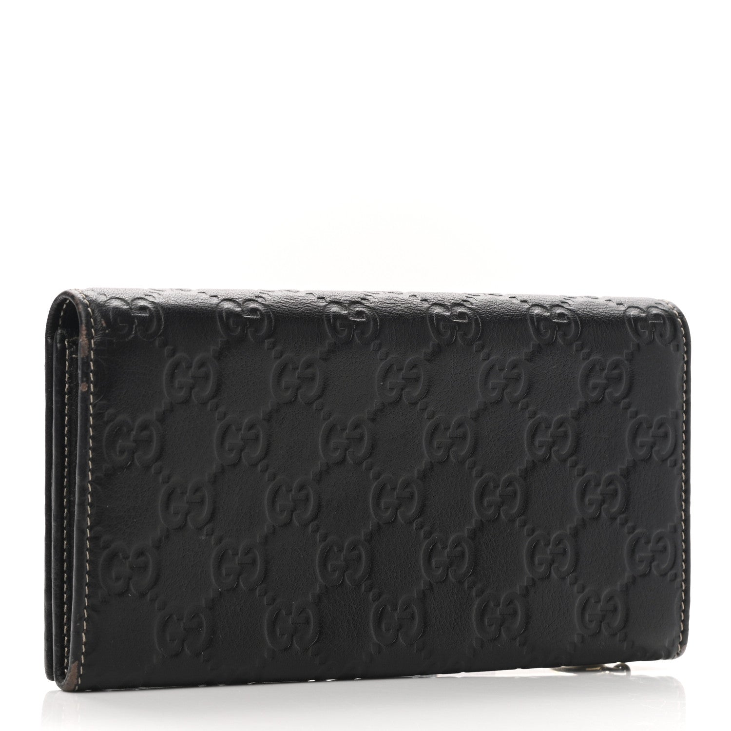 Gucci Guccissima Signature GG Pierce Continental Wallet Chocolate 3 of 11