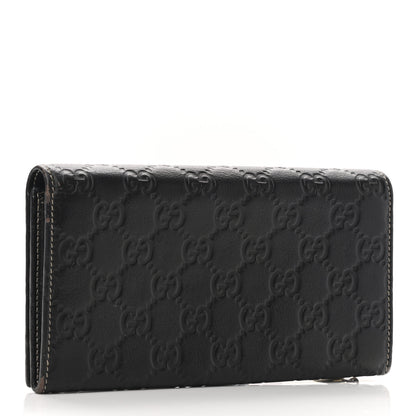 Gucci Guccissima Signature GG Pierce Continental Wallet Chocolate 3 of 11