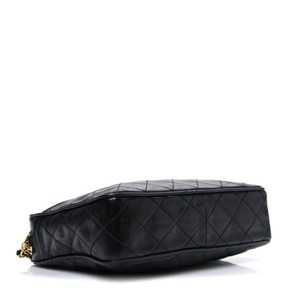 Chanel Lambskin Quilted CC Tassel Camera Case Black 5 of 13