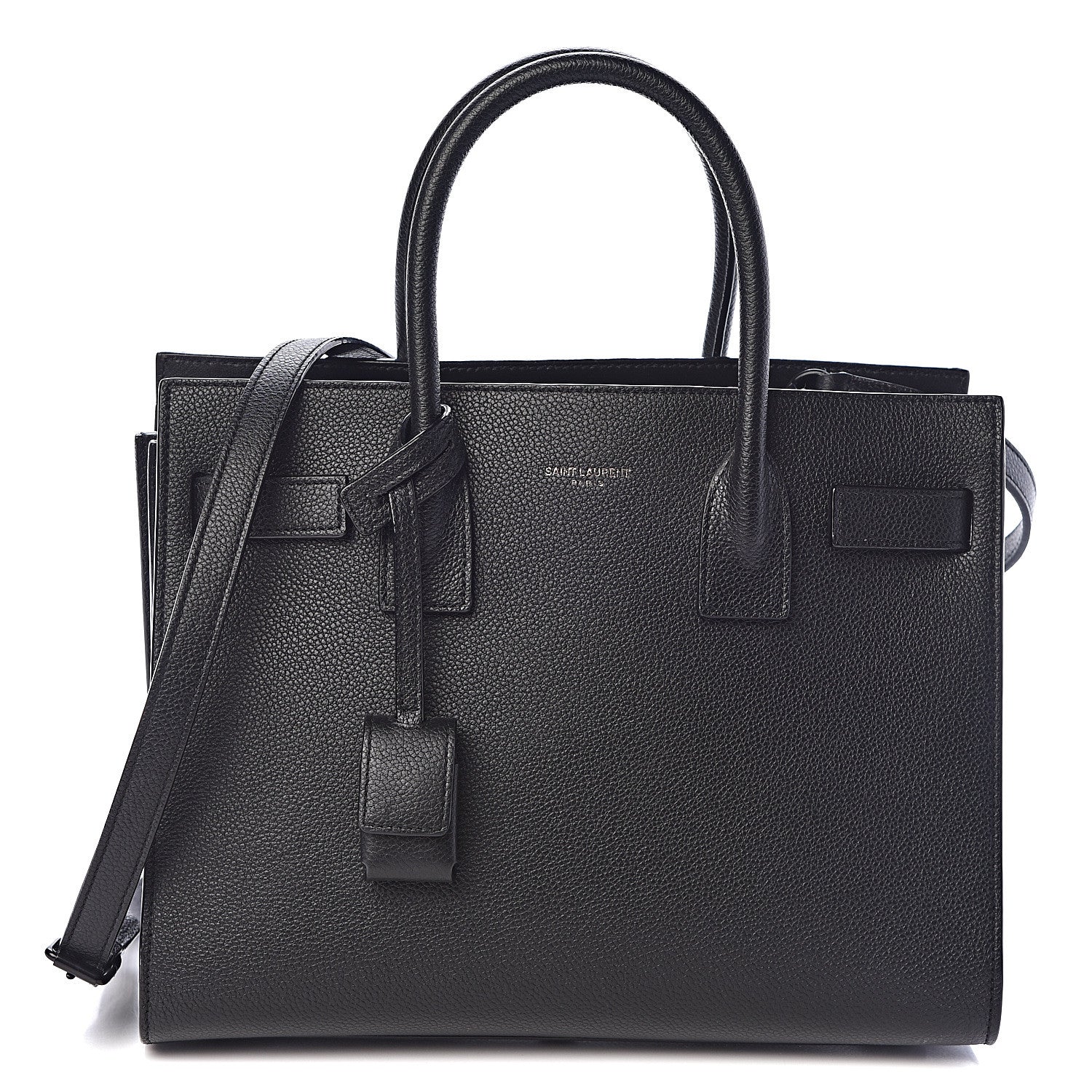 Saint Laurent Grained Calfskin Baby Sac De Jour Black 1 of 9