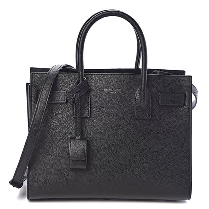 Saint Laurent Grained Calfskin Baby Sac De Jour Black 1 of 9