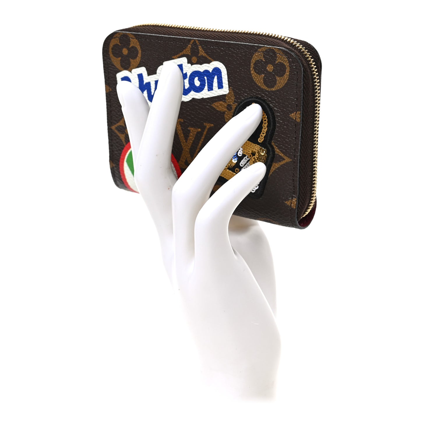 Monogram Travel Stickers Zippy Coin Purse