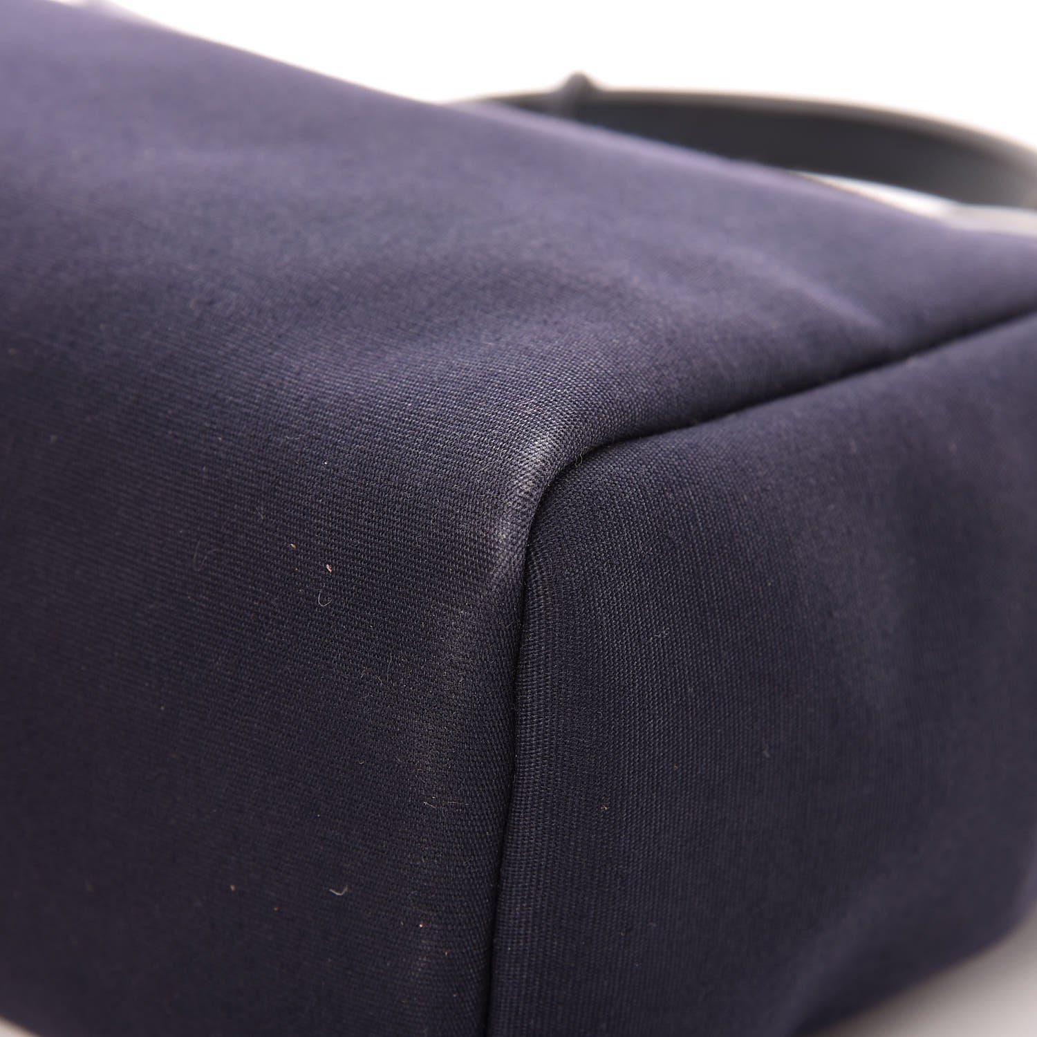Hermes Toile Vache Calfskin Herbag 30 PM Navy Bleu Natural 10 of 20