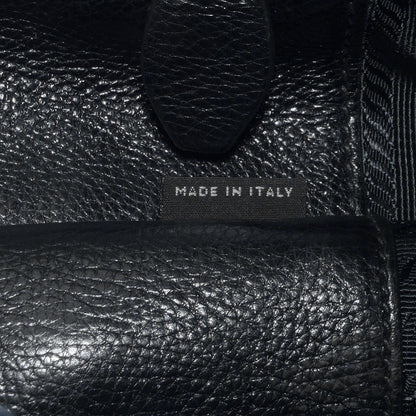 Prada Glace Calf Large Twin Pocket Tote Bag Baltico Black 9 of 9