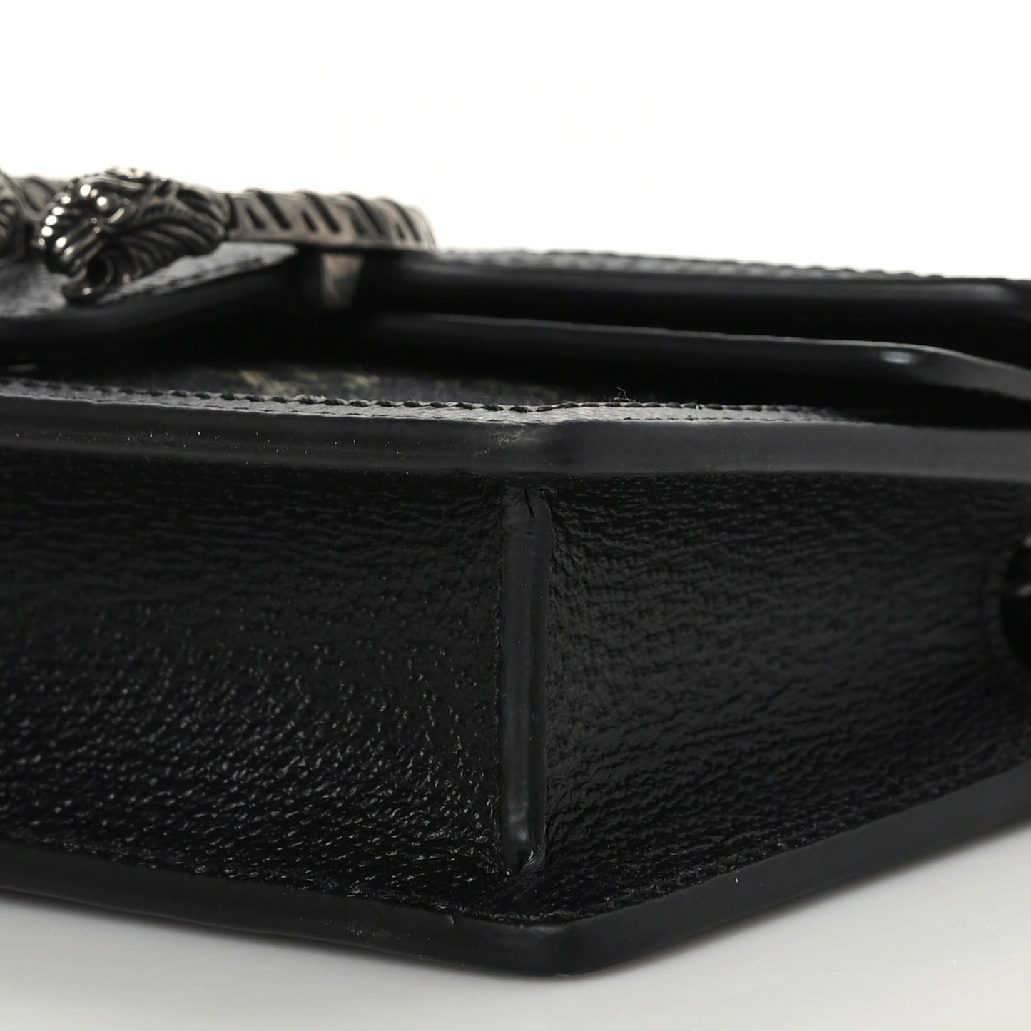 Jacquard Black Denim GG Monogram Super Mini Dionysus Shoulder Bag Black Ivory