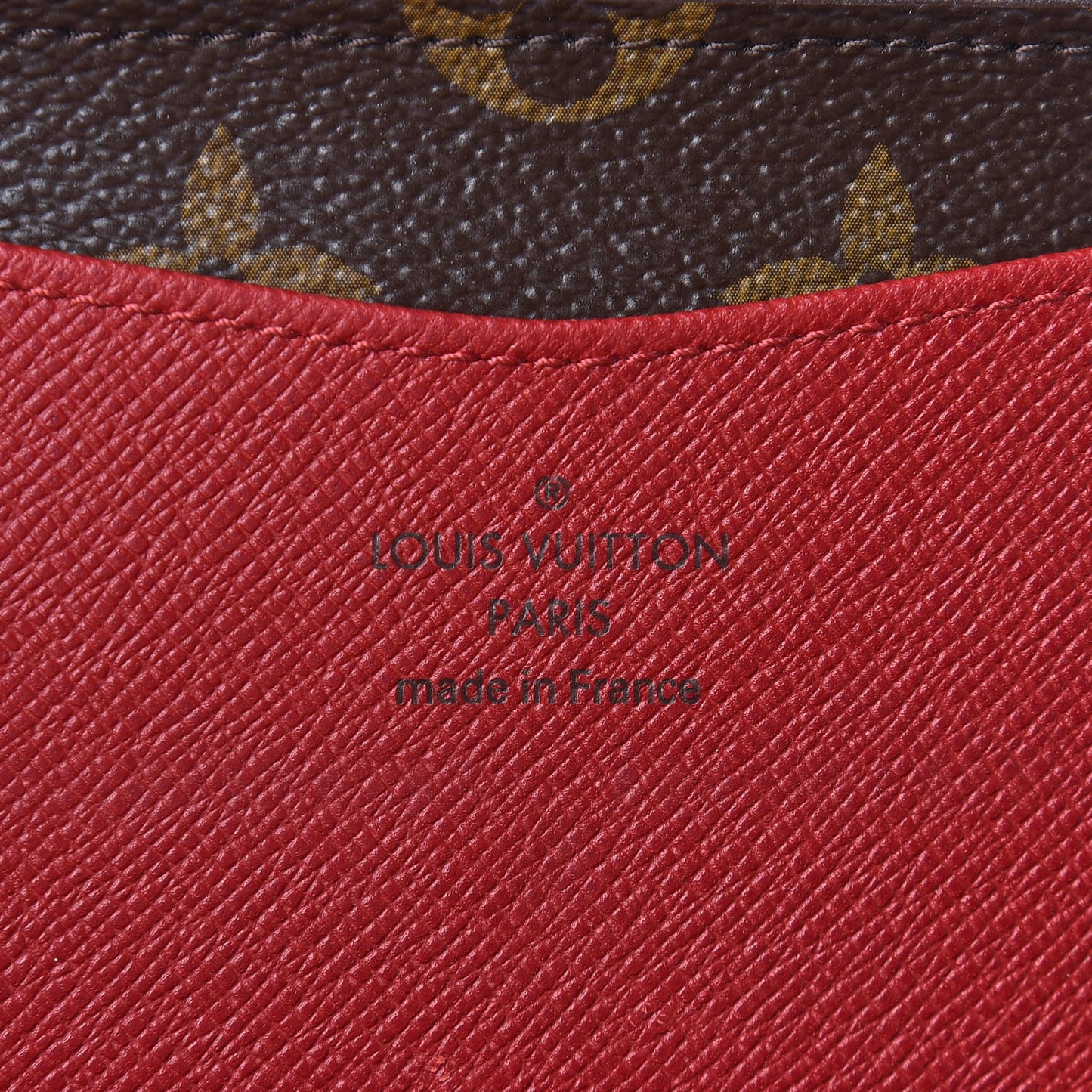 Monogram Josephine Wallet Red