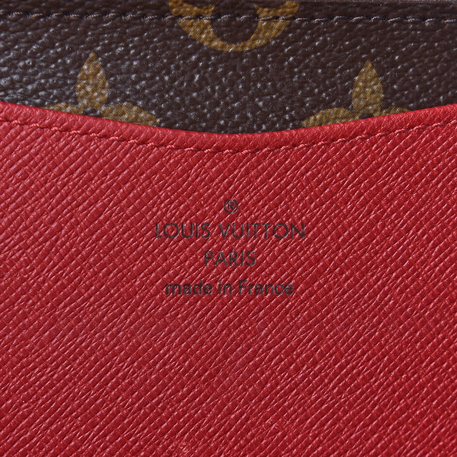 Louis Vuitton Monogram Josephine Wallet Red 7 of 14