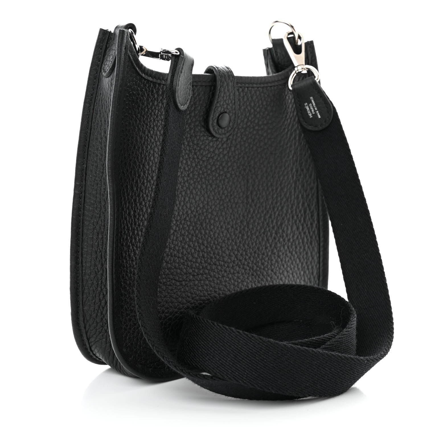 Hermes Taurillon Clemence Evelyne TPM Black 2 of 11