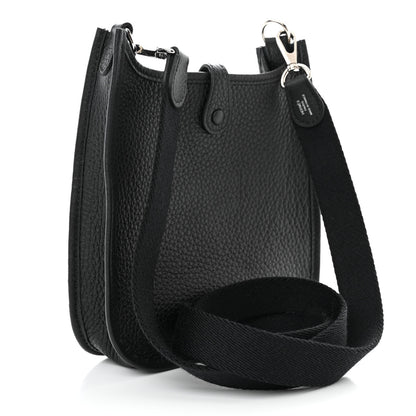 Hermes Taurillon Clemence Evelyne TPM Black 2 of 11