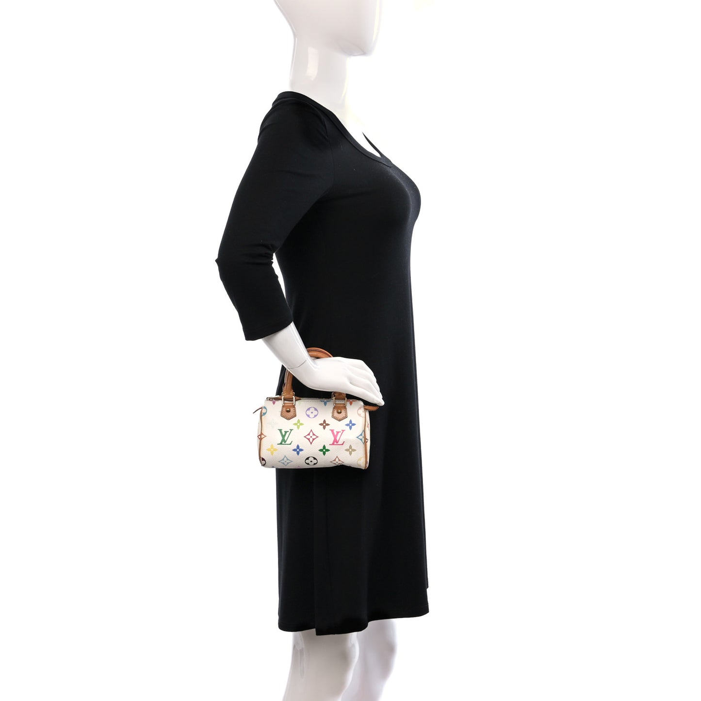 Monogram Multicolor Mini Sac HL Speedy White