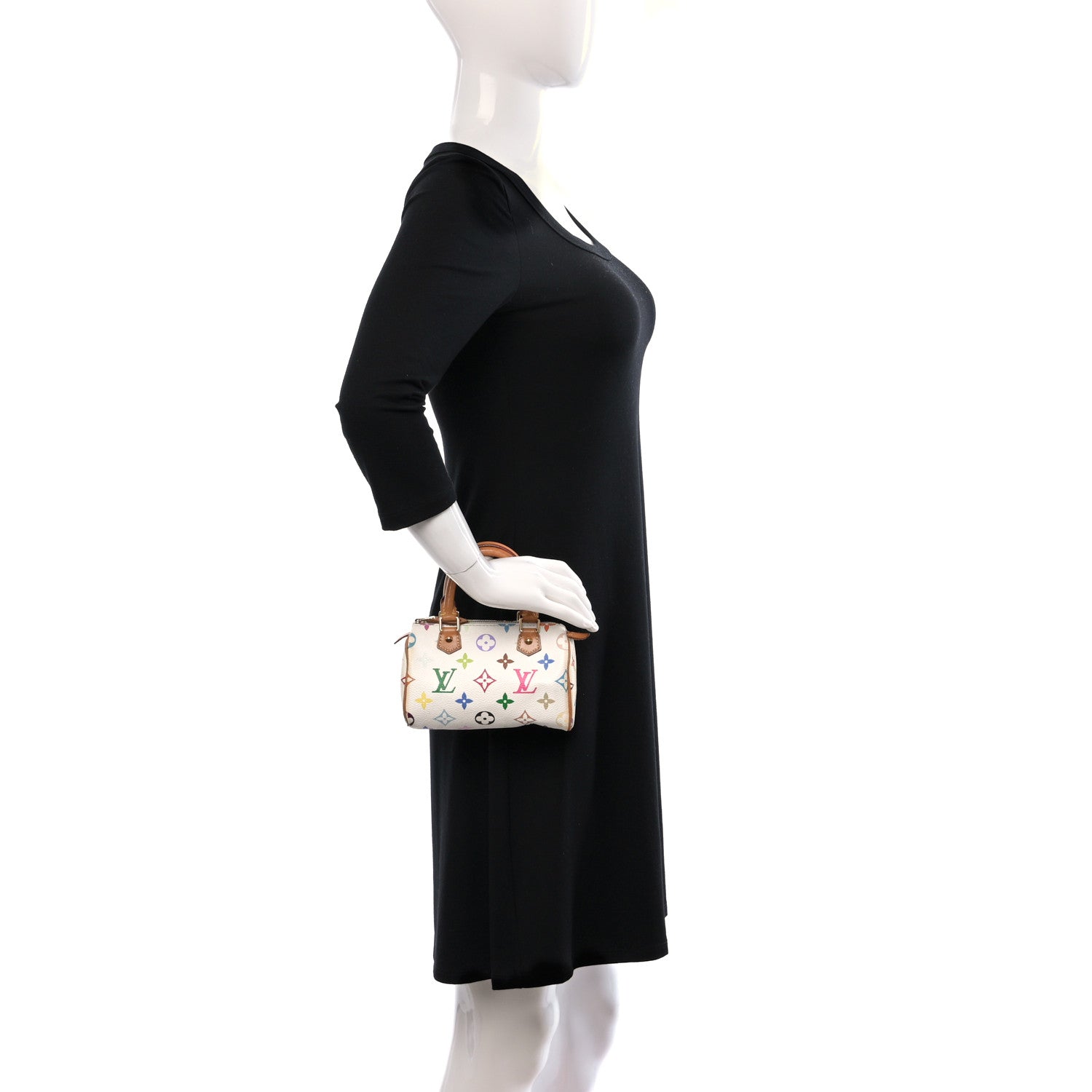 Louis Vuitton Monogram Multicolor Mini Sac HL Speedy White 2 of 9