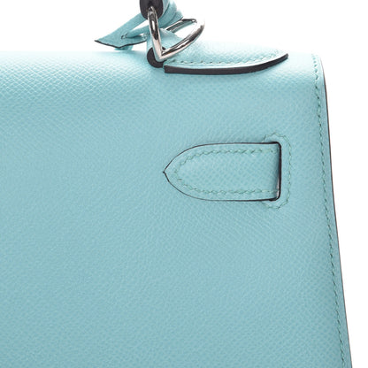 Hermes Epsom Kelly Sellier 28 Bleu Atoll 14 of 30