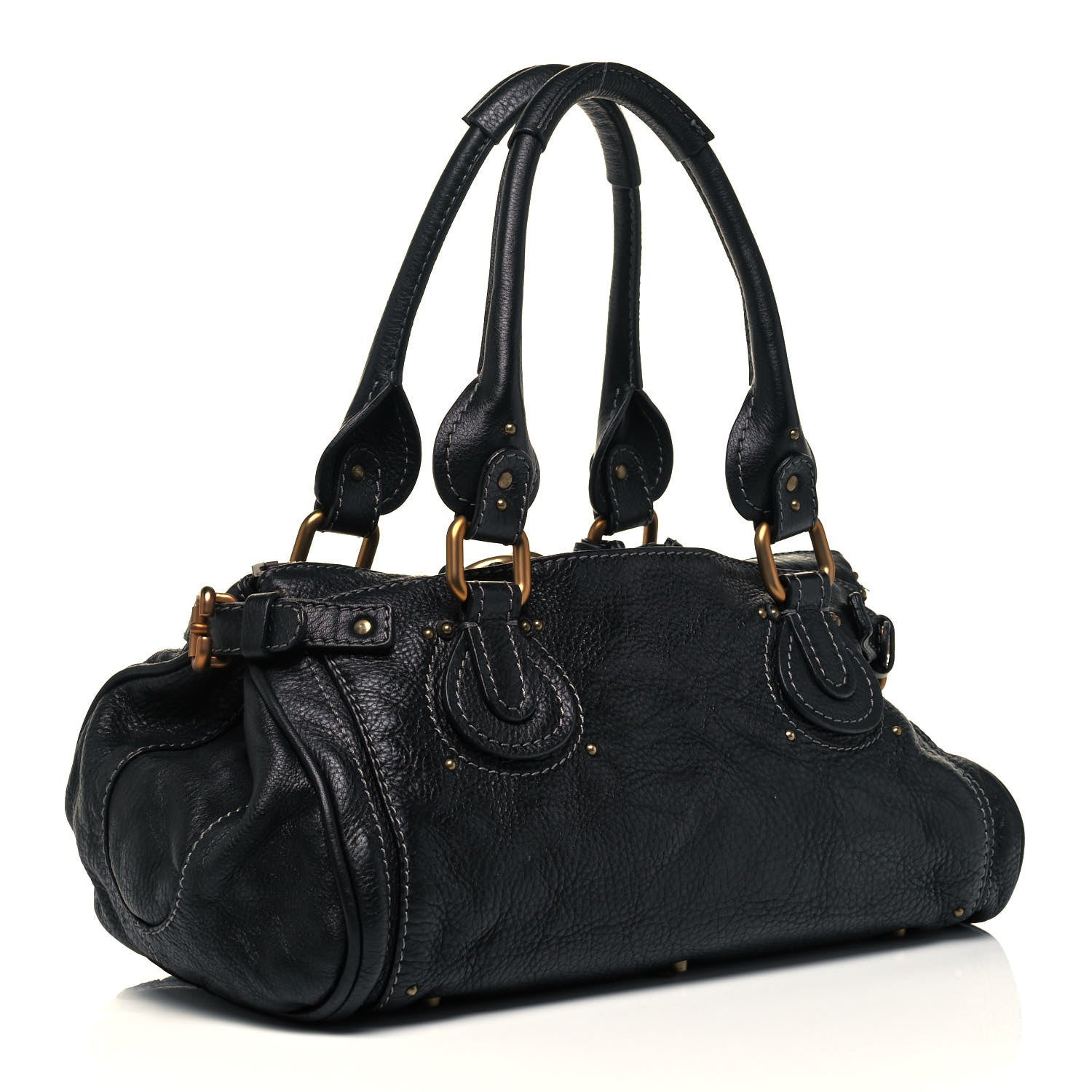 Chloe Calfskin Medium Paddington Satchel Black 2 of 8