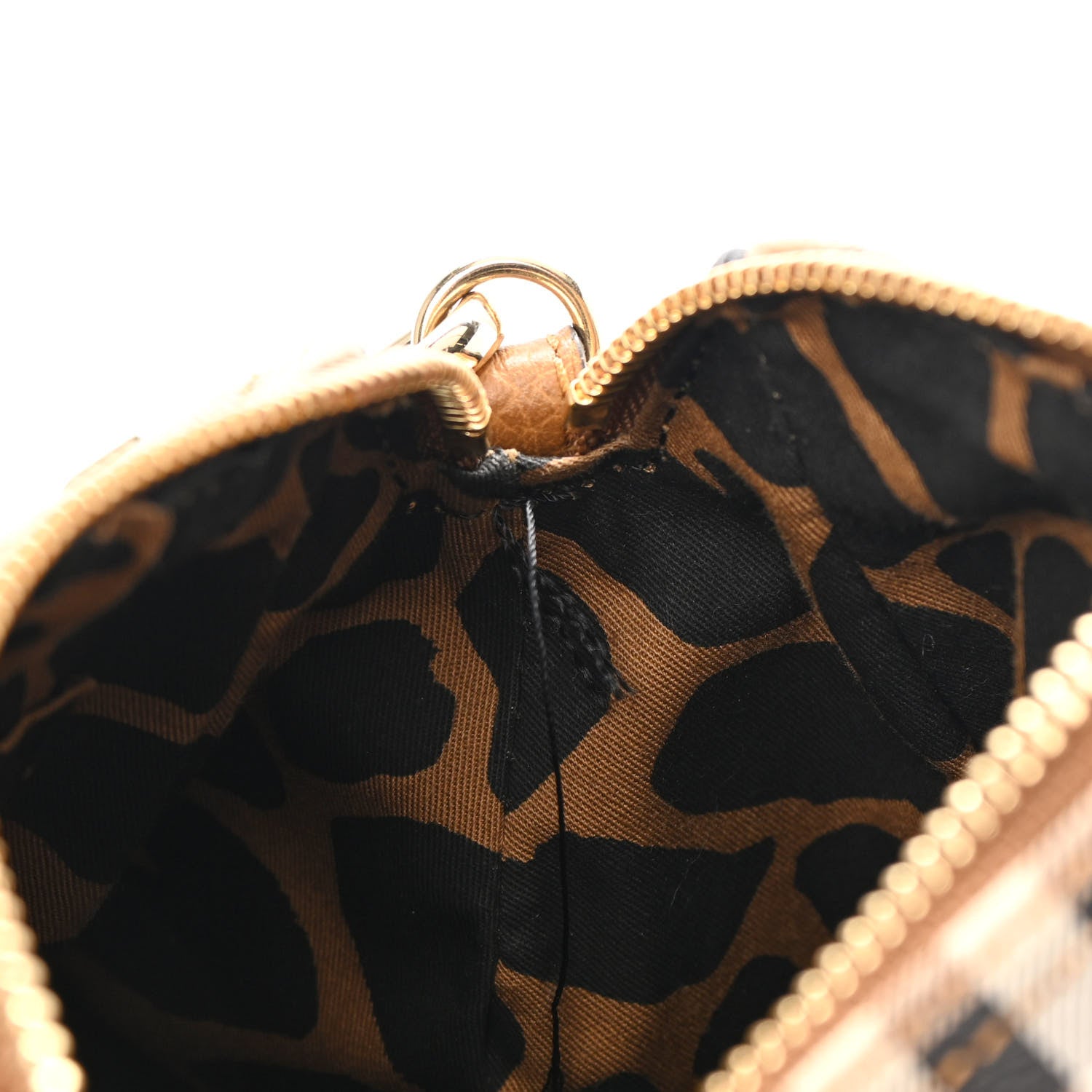 Burberry Haymarket Check Animal Print Mini Blaze Crossbody Bag
