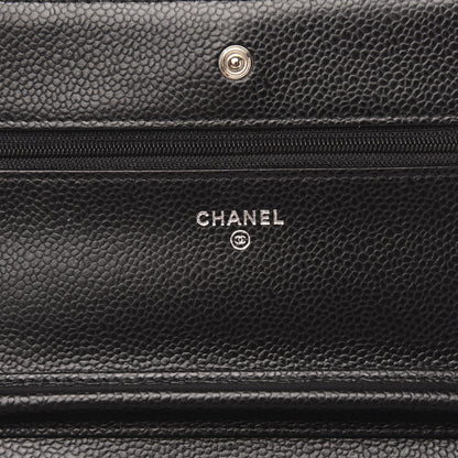 Chanel Caviar Quilted Wallet On Chain WOC Black 5 of 10